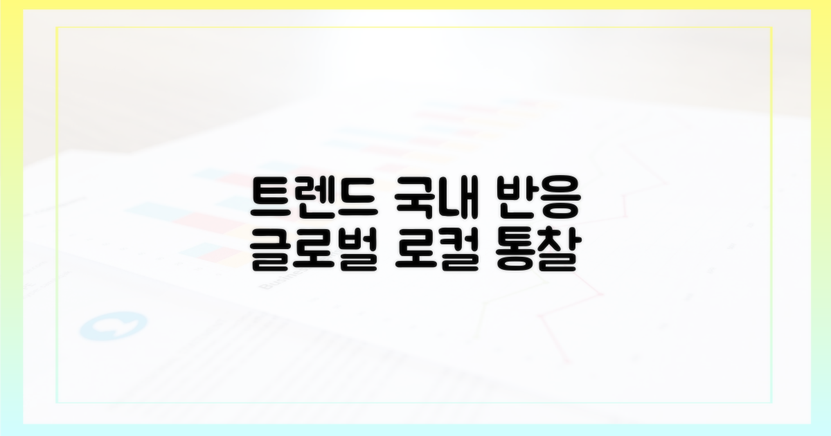 글로벌 트렌드와 국내 반응