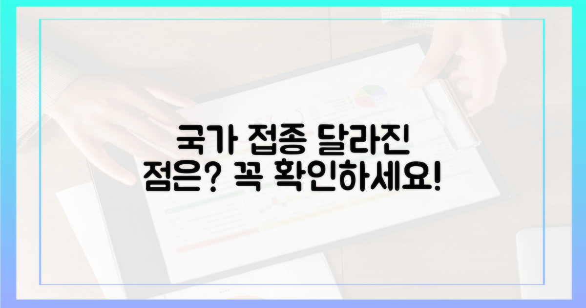 국가 접종, 무엇이 달라졌나?