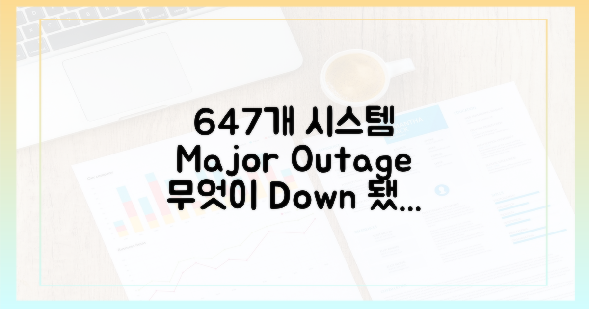 647개 시스템, 무엇이 중단됐나?