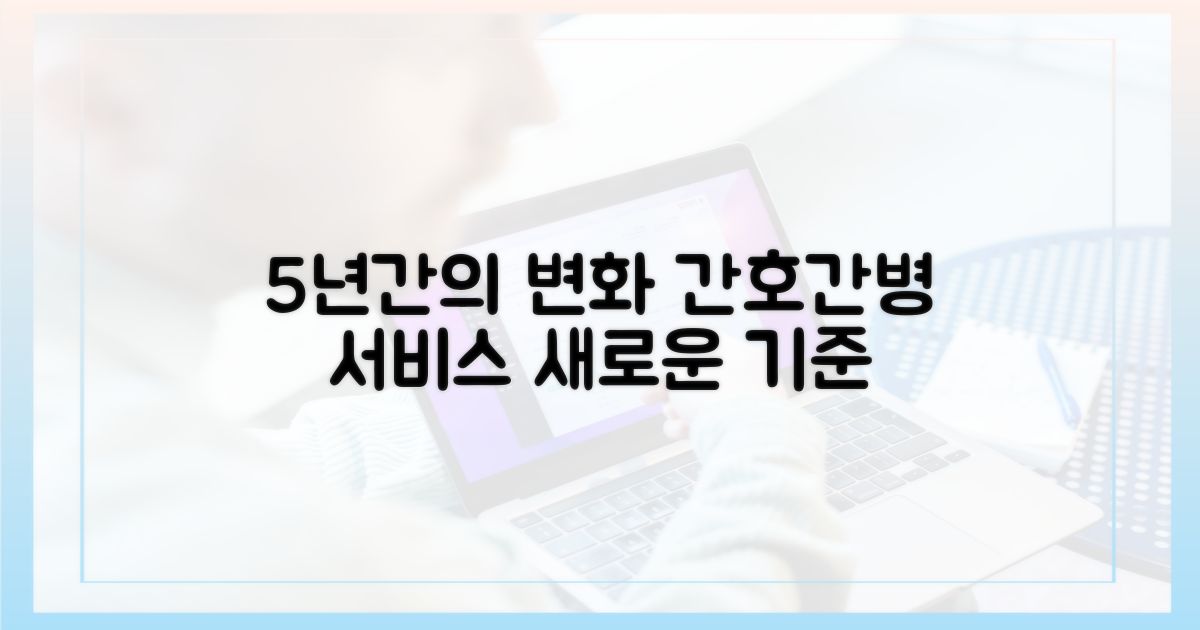 5년간 간호간병 서비스 변화