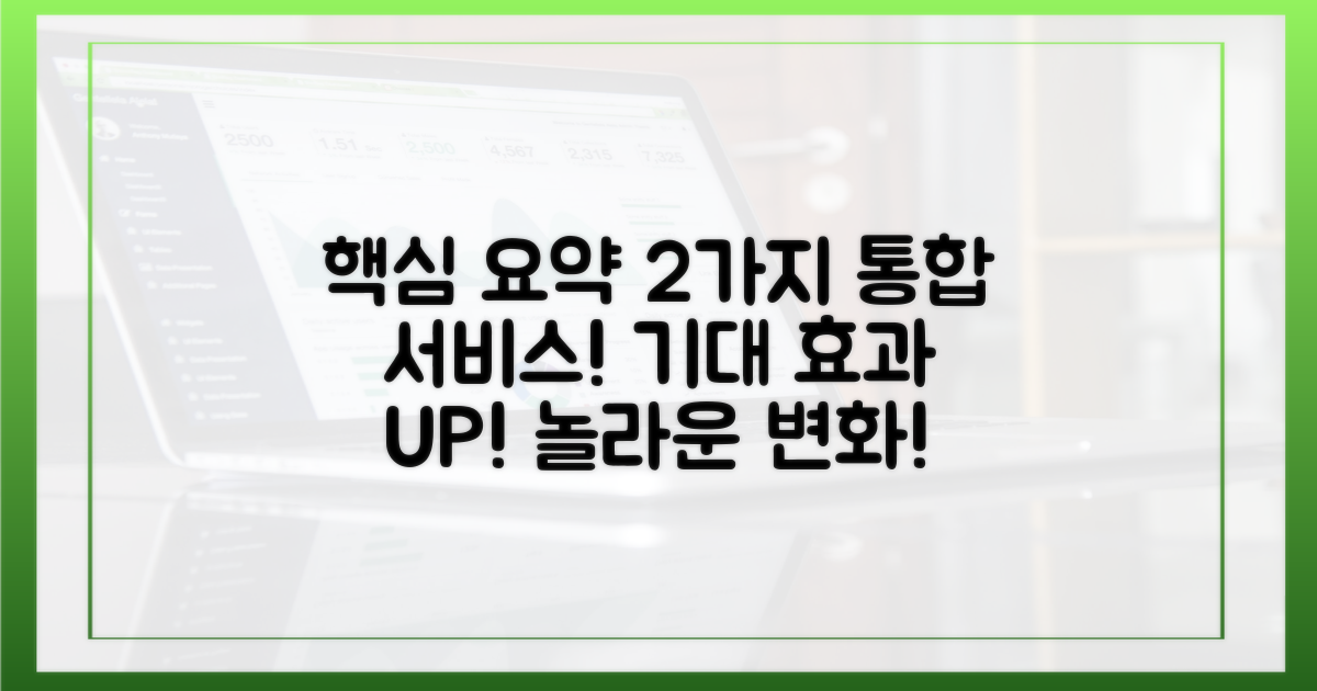 2가지 통합서비스 기대 효과