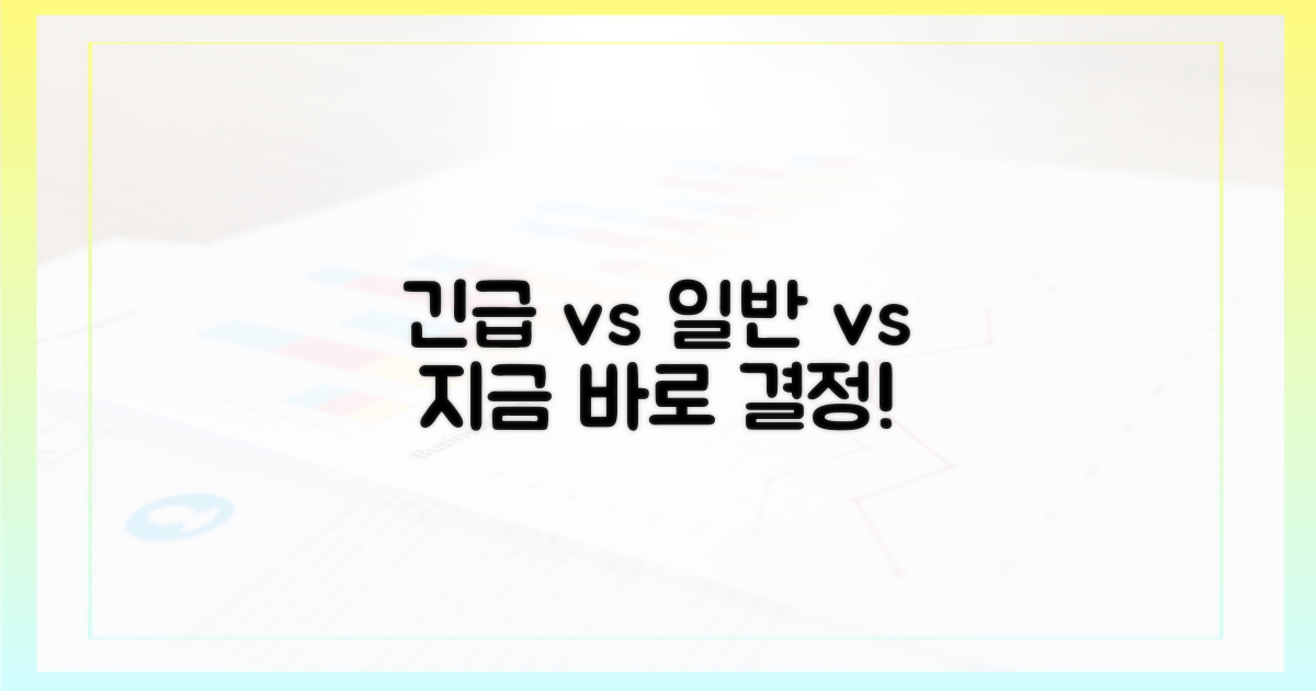 긴급 vs 일반 상황
