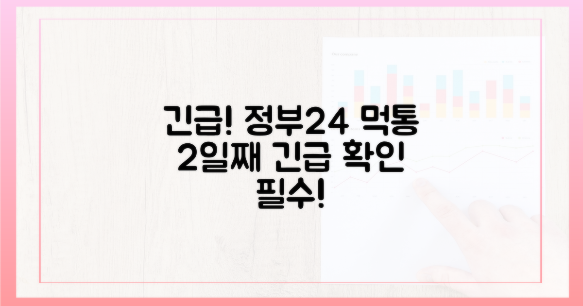 정부24 접속 불가 2일간