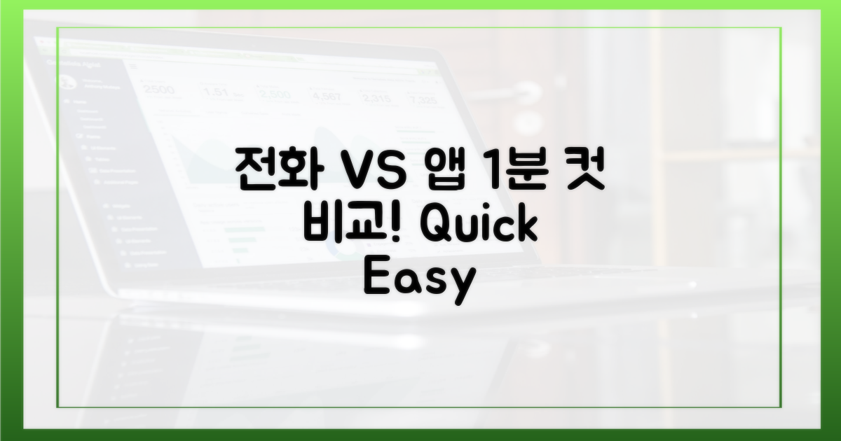 전화 vs 앱, 1분 컷