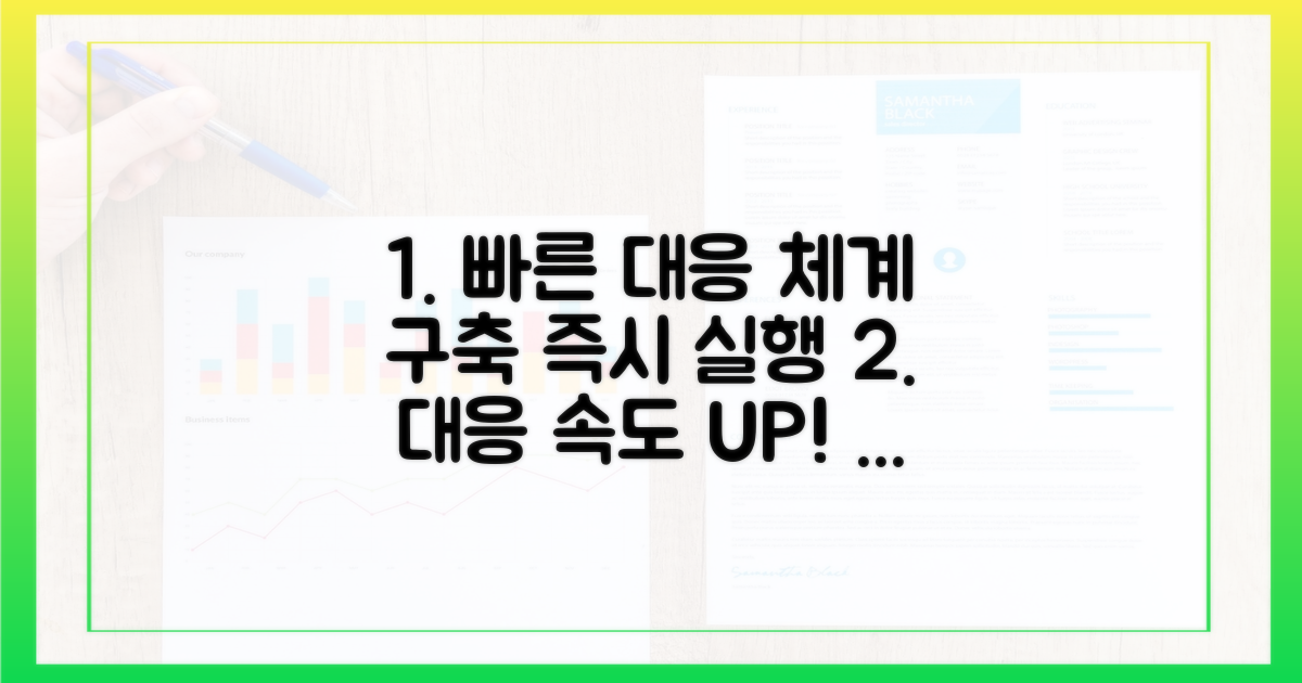 신속한 대응 체계를 구축하세요.