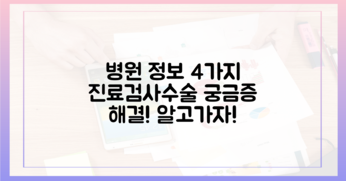 4가지 문 여는 병원 정보