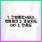 초보자도 쉽게! 간호간병통합서비스 만족도 팩트 체크