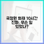 국가정보자원관리원 화재, 왜 10시간이나 걸렸나? 진화 과정과 피해 규모