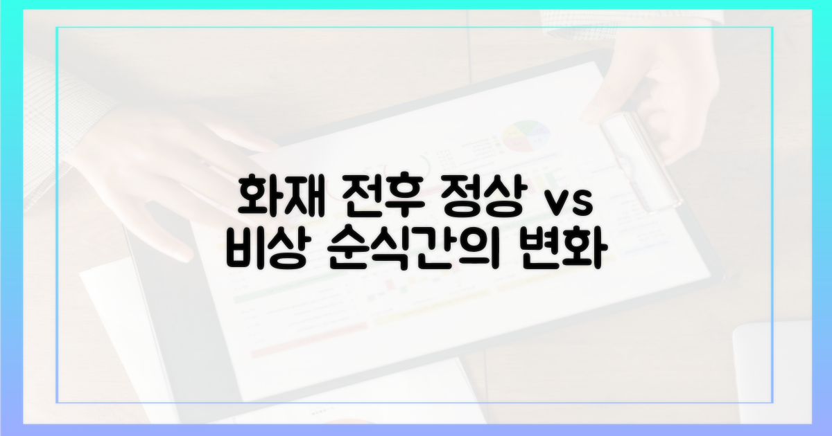 화재 전후, 정상 vs 비상