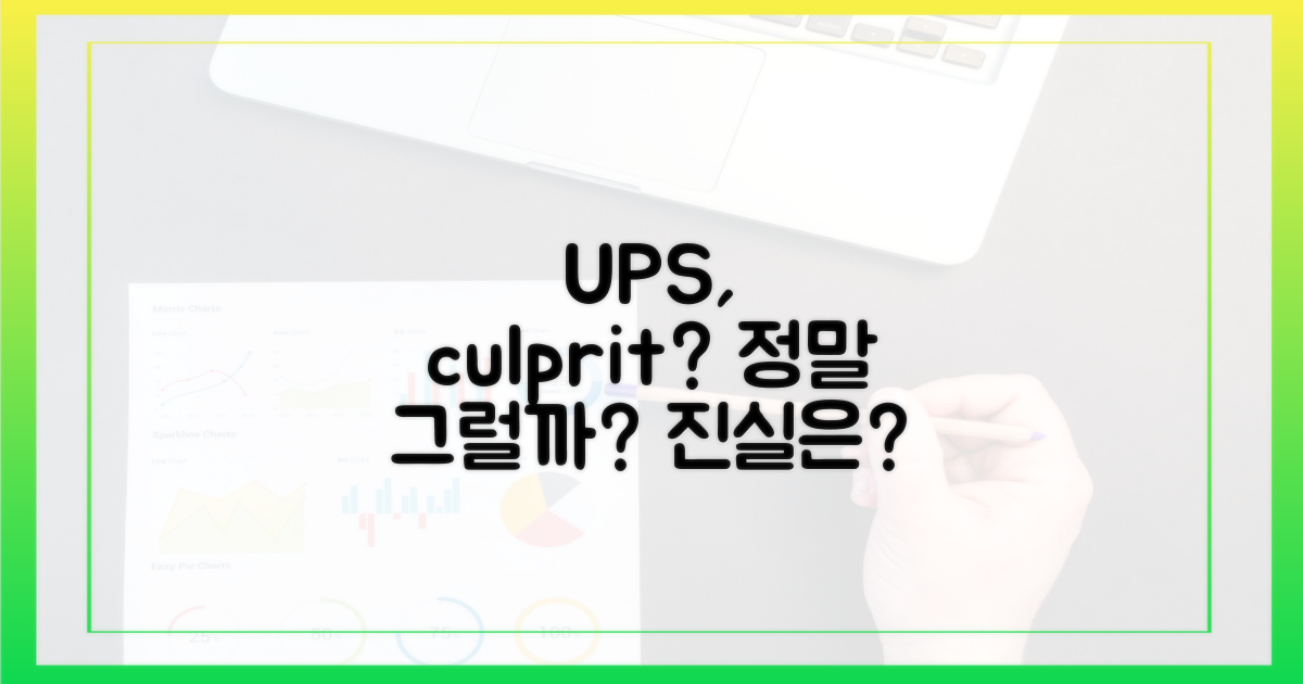 UPS, 정말 원인일까?