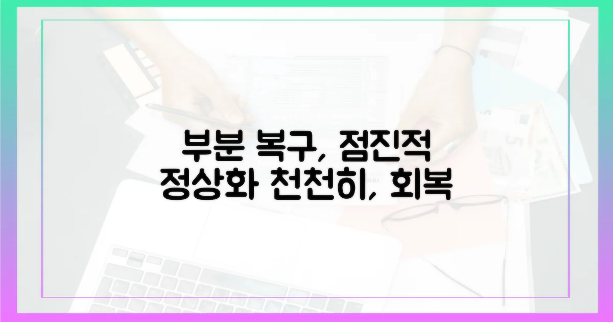 부분 복구, 점진적 정상화