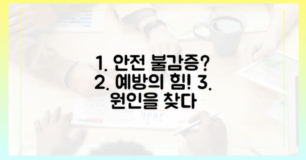 안전불감증 vs 예방: 원인 탐색