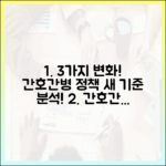 간호간병 3가지 변화: 새 정책 영향 분석