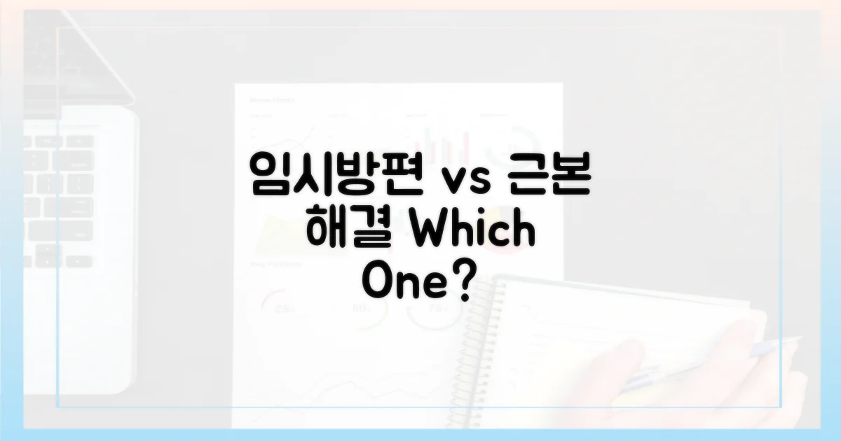 임시방편 vs 근본 해결
