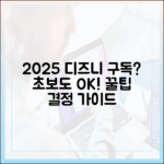 2025 디즈니플러스 구독? 초보도 쉽게 결정!