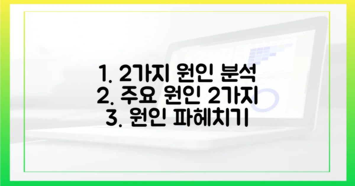 2가지 주요 원인 분석