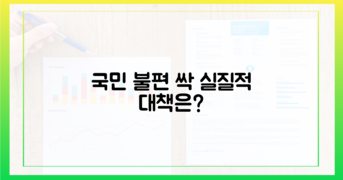국민 불편 최소화, 실질적 대책은