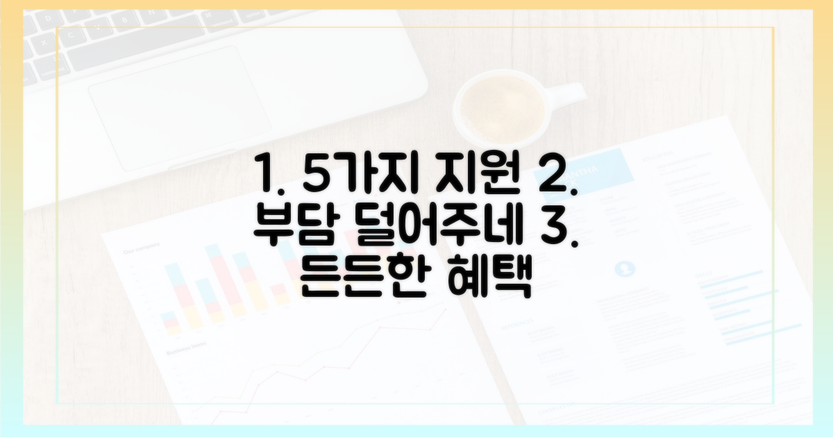 5가지 지원, 부담 완화