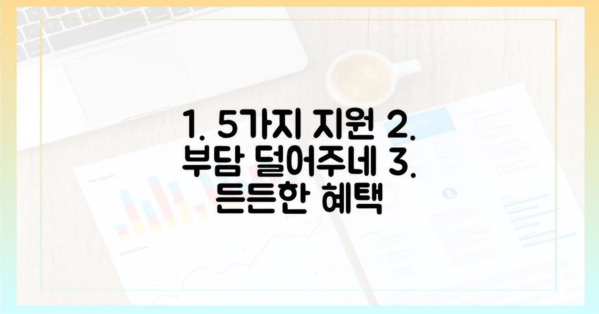 5가지 지원, 부담 완화