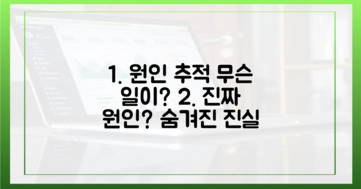 원인은 무엇이었나?