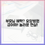 요양병원 간병비 급여화, 부모님도 혜택? 놀라운 현실!