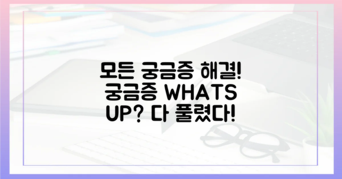 궁금증, 여기서 다 풀어드립니다!