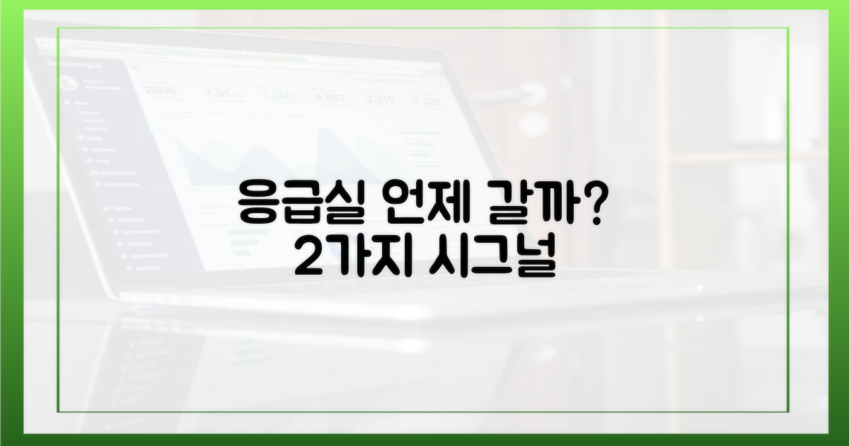 2가지 응급실 방문 시기