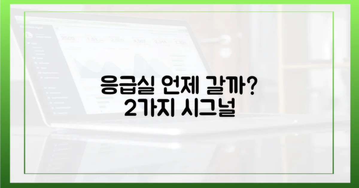 2가지 응급실 방문 시기