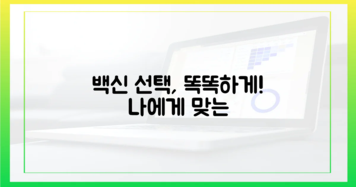 백신 접종, 똑똑하게 선택하기