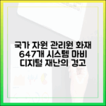 647개 시스템 올스톱, 국가정보자원관리원 화재로 본 디지털 재난의 위험성