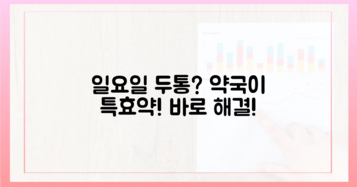 일요일 두통, 약국이 답이다