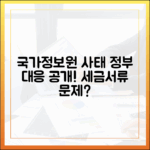세금 납부, 서류 제출 괜찮을까? 국가정보자원관리원 사태 관련 정부 대응 안내
