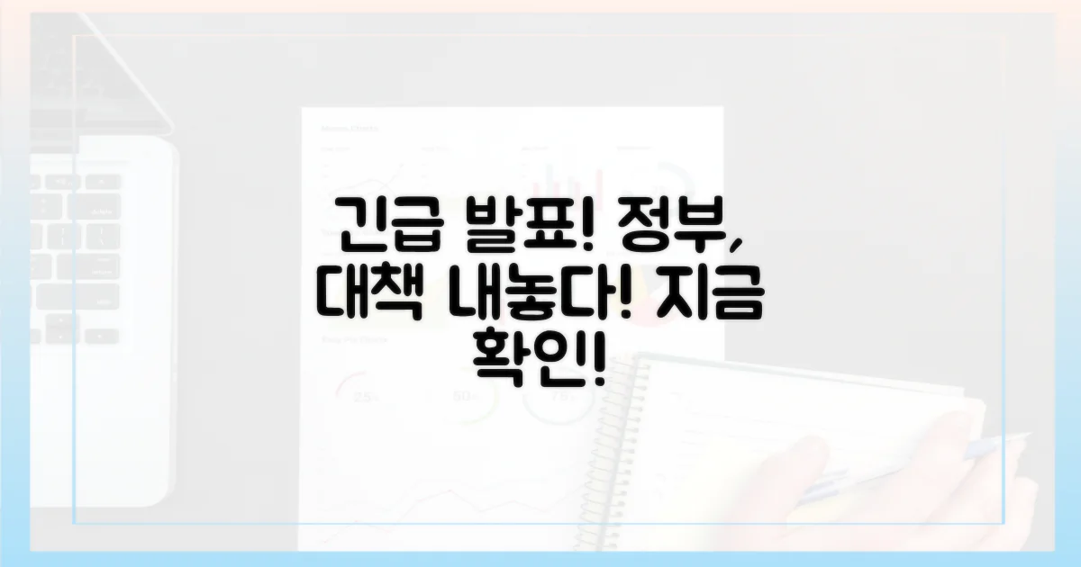 정부, 긴급 대응책 발표