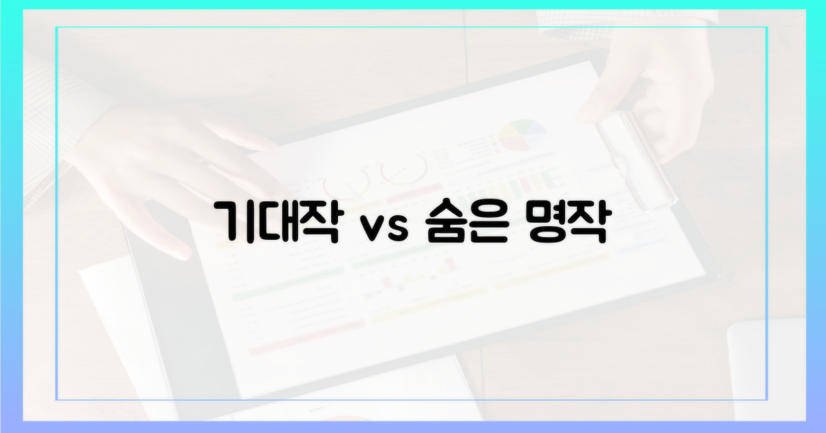 기대작 vs 숨은 명작
