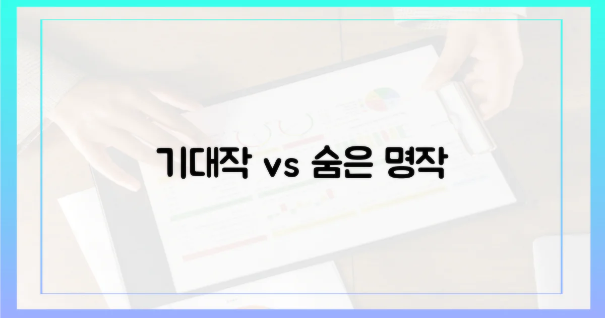 기대작 vs 숨은 명작