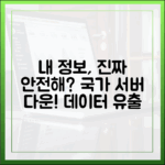내 정보는 안전한가? 국가정보자원관리원 서버 다운과 데이터 보존 문제