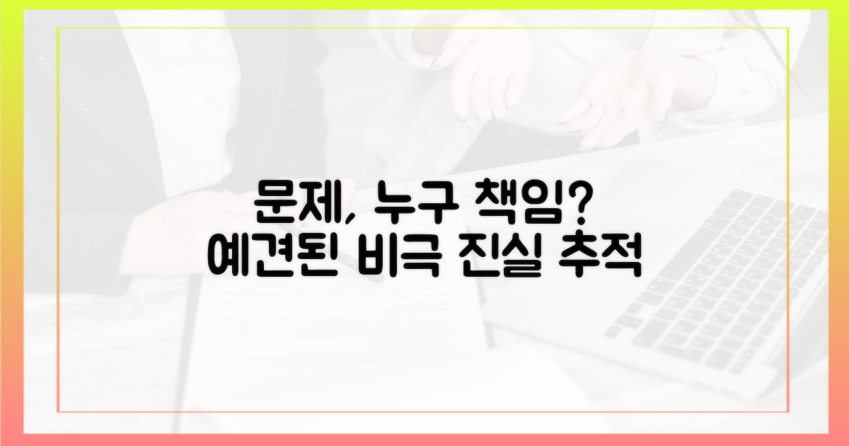 예견된 문제, 누구의 책임인가?