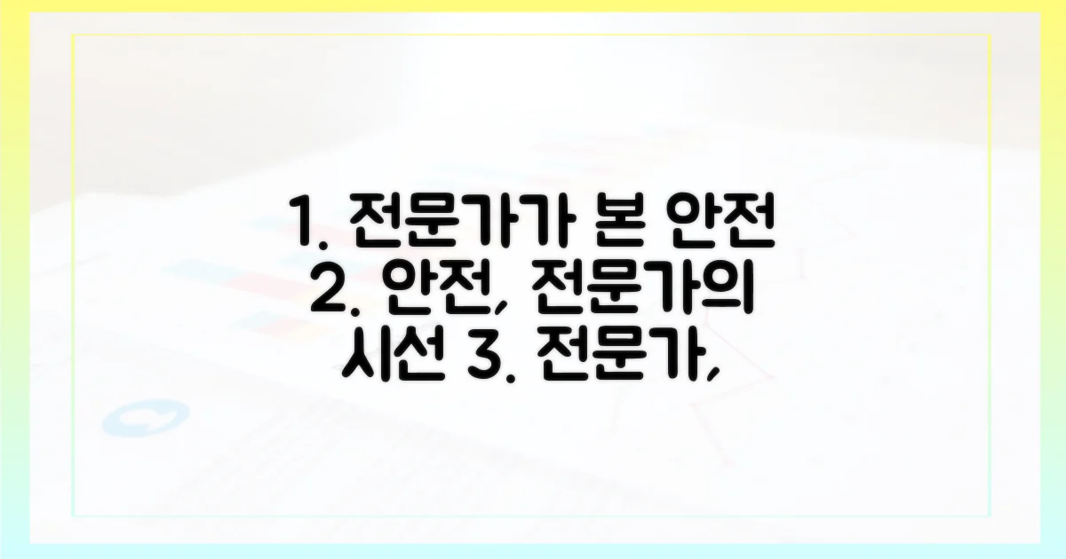 전문가 시각으로 본 안전