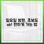 일요일 병원, 초보도 어르신과 편하게 찾는 법