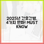 2025년 간호간병 4가지 변화는?