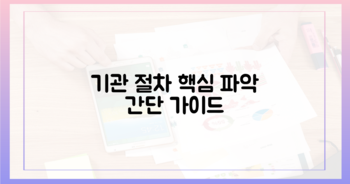 도입 기관 및 절차 파악