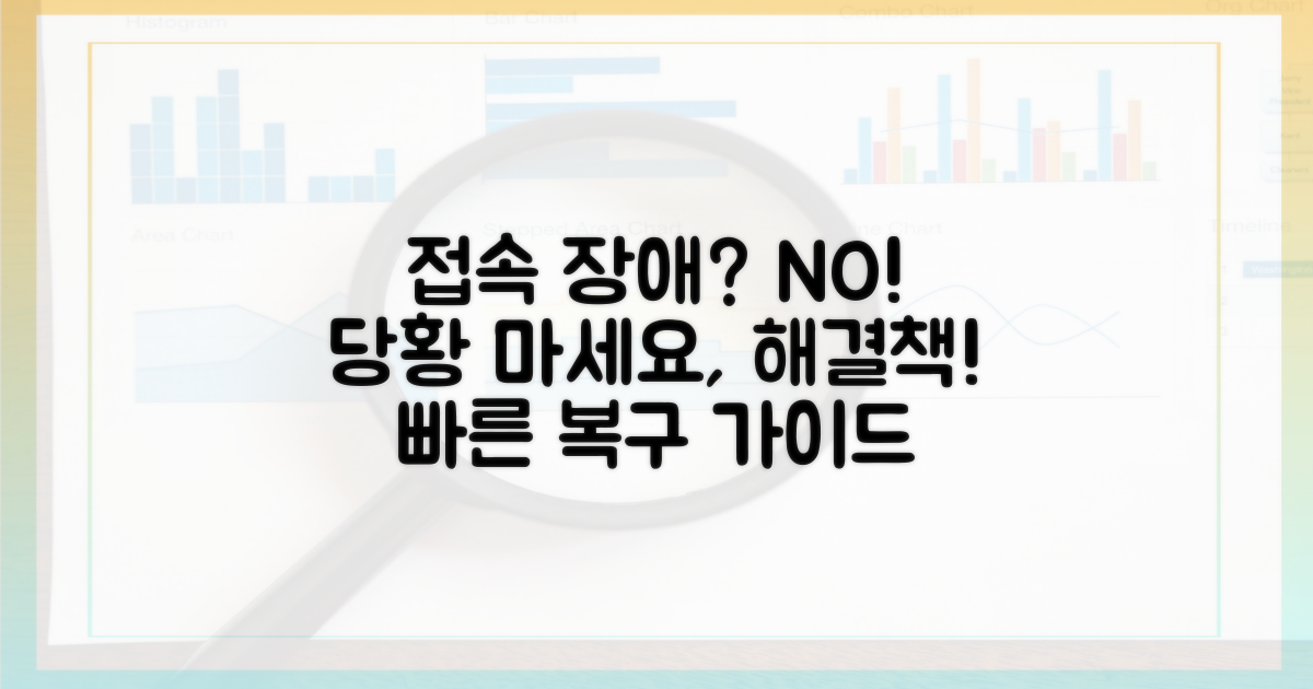 접속 장애, 당황하지 마세요!