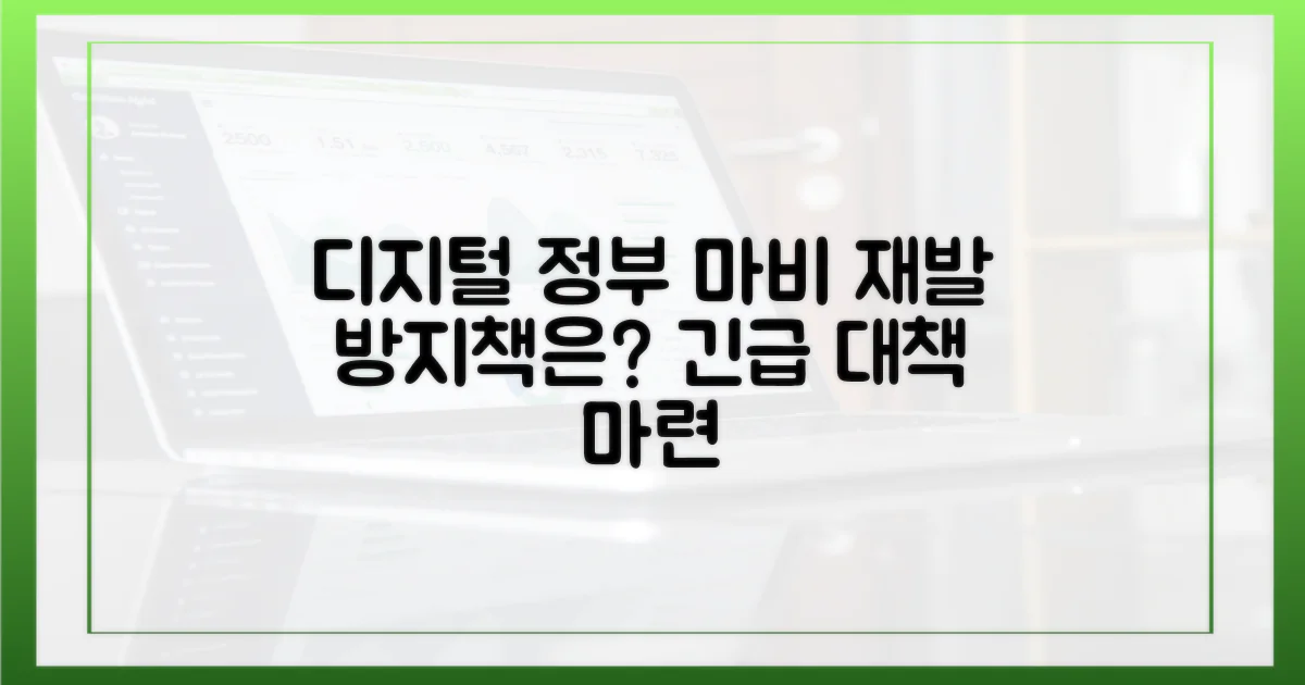 디지털 정부 마비, 재발 방지책은?
