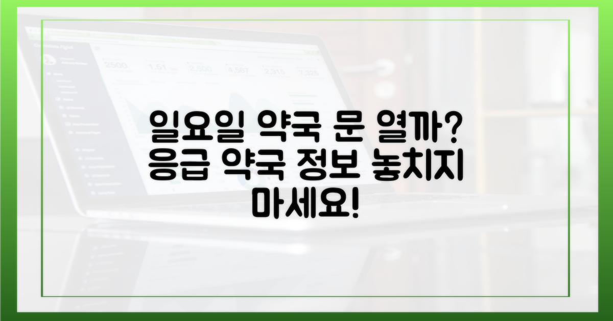 일요일, 약국 문은 열릴까?