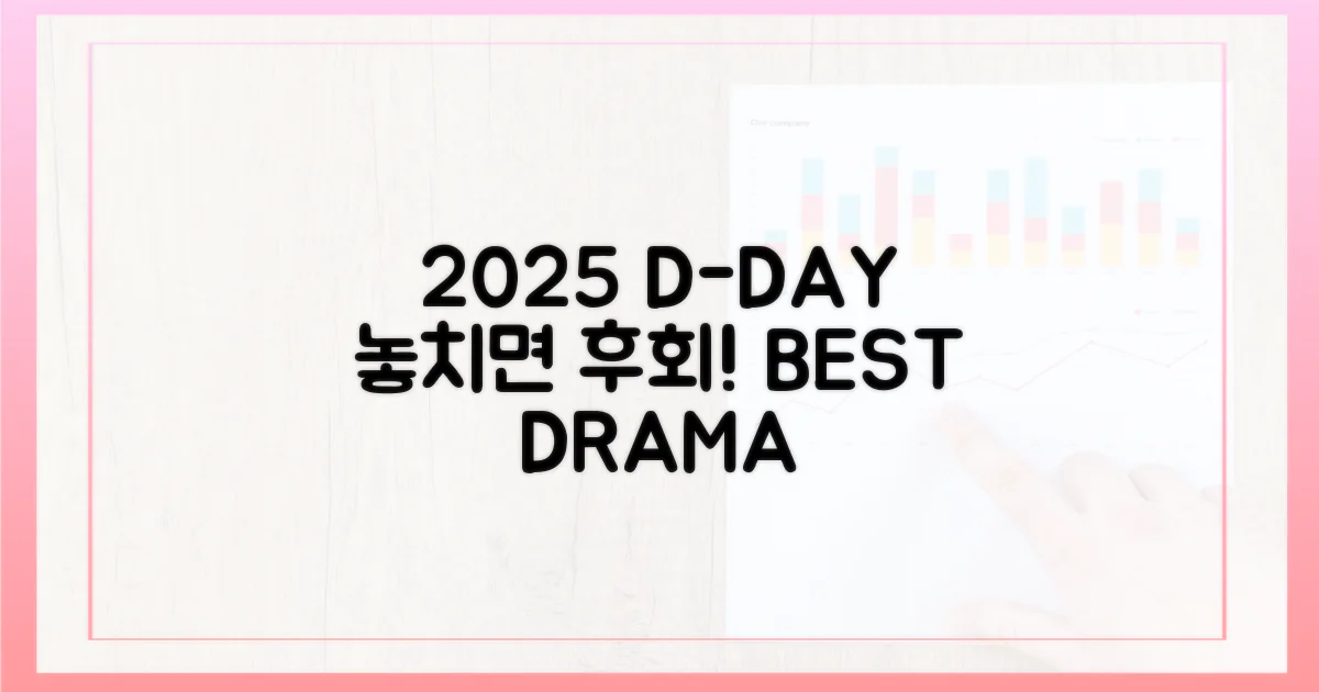2025년, 놓치면 후회할 드라마는?