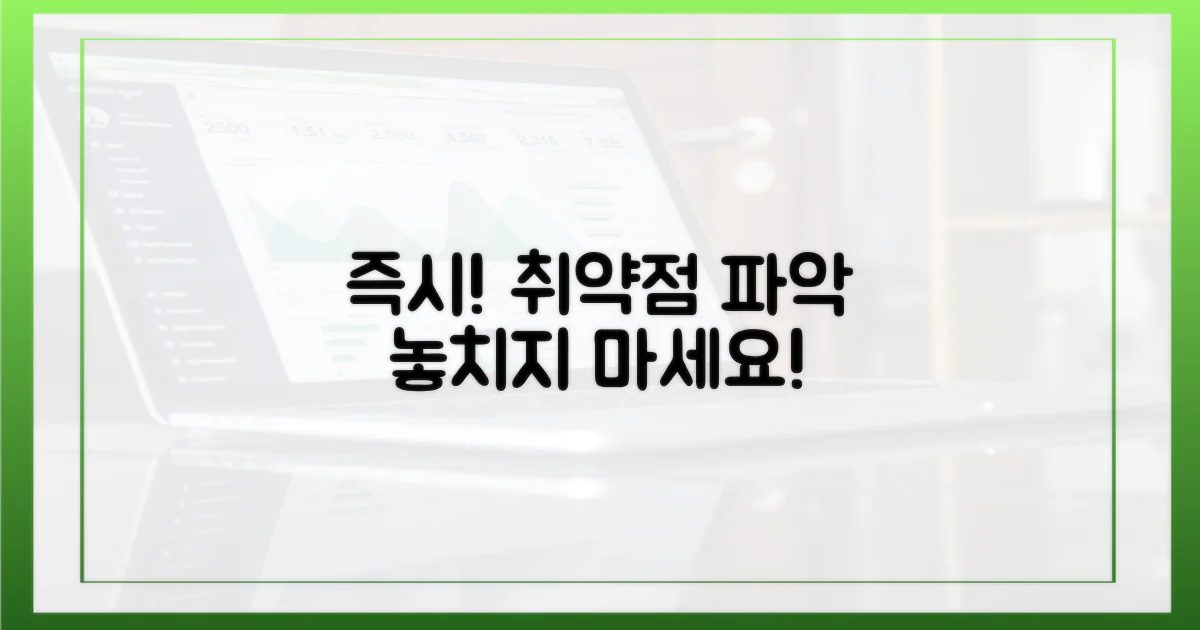 취약점을 즉시 파악하세요.