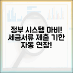 정부 시스템 마비, 급한 세금 납부 및 서류 제출 기한은 자동 연장됩니다