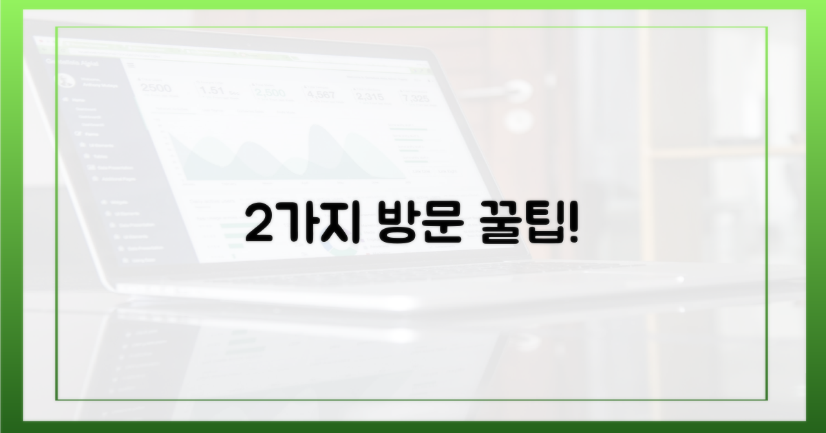 2가지 효율적 방문 팁