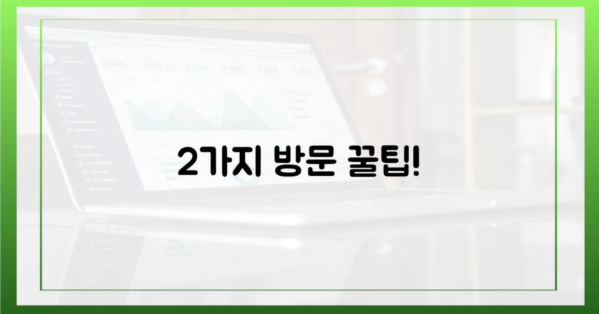 2가지 효율적 방문 팁