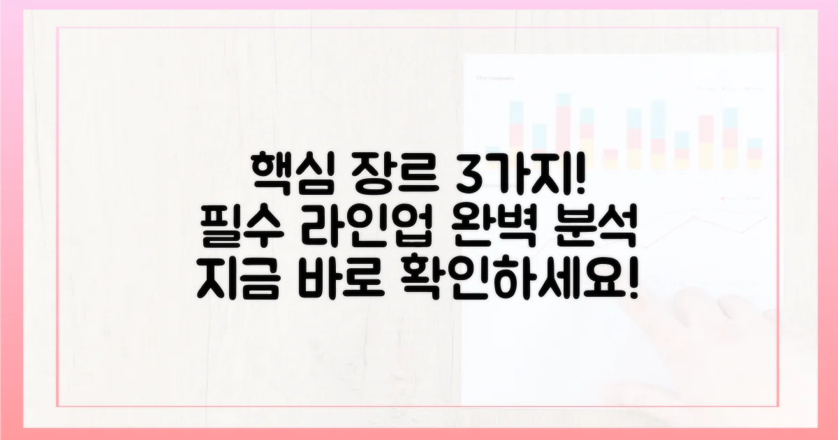 3가지 필수 장르 라인업